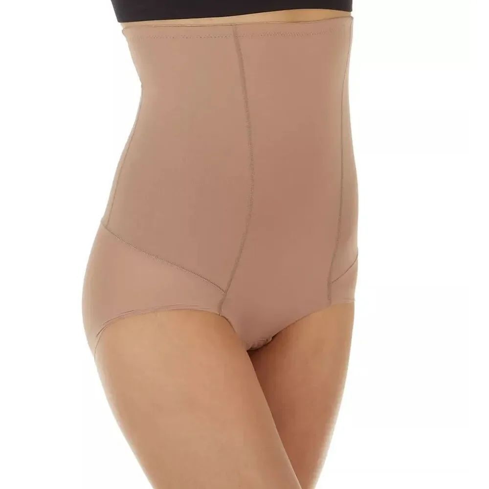 Leonisa Tummy Control Truly Invisible PowerSlim Extra High Waist Shaping Brief L